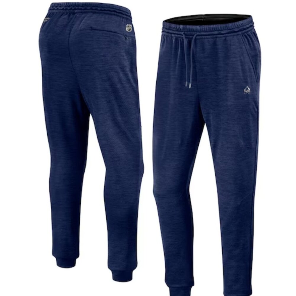 L🏒NHL Montreal Canadiens Fanatics Heather Navy Authentic Jogger Sweatpants